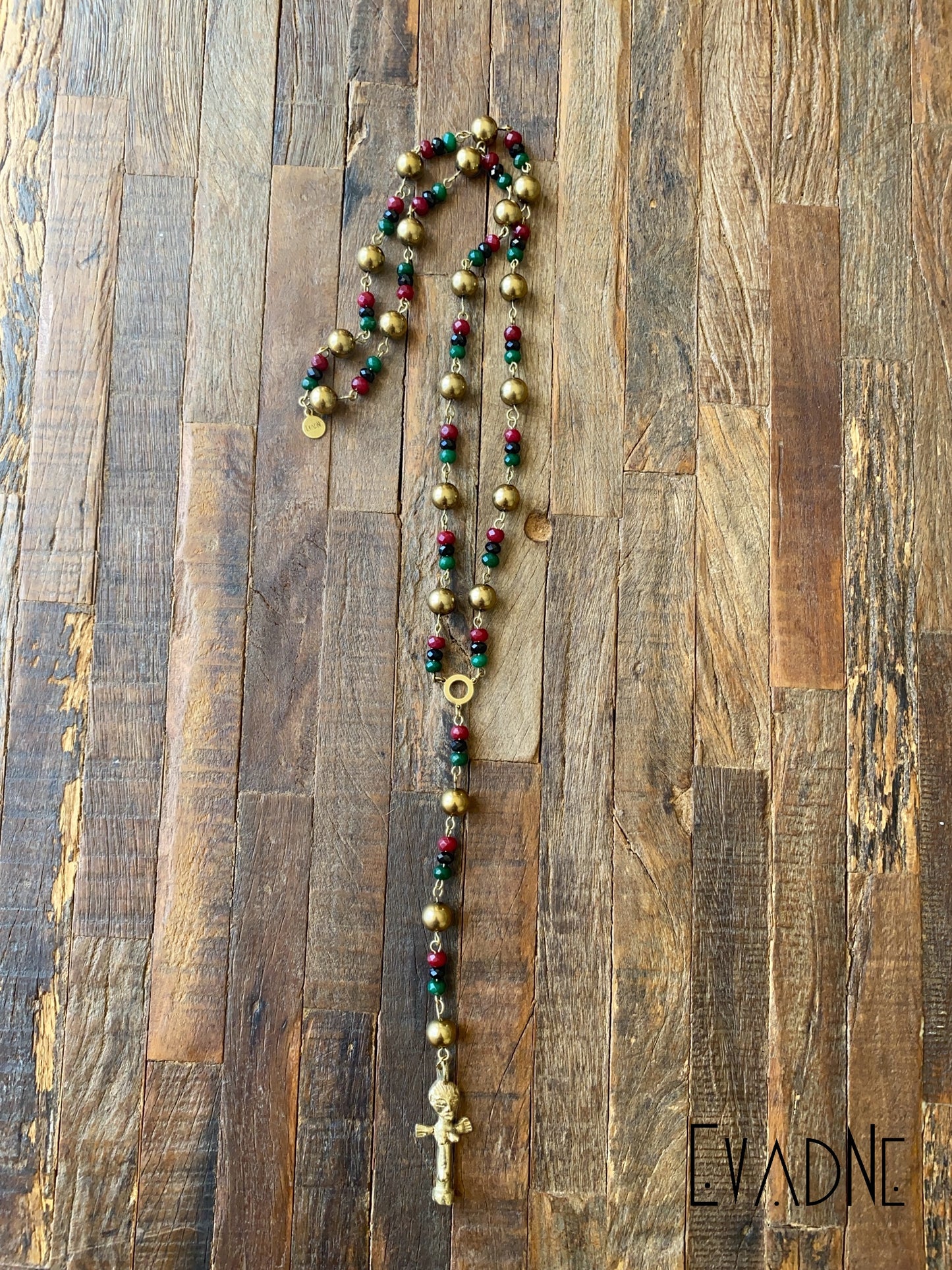 RBG Royale Gold Hematite + jade Rosary