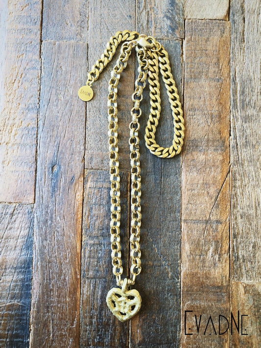 Adinkra Onyankopon charm necklace