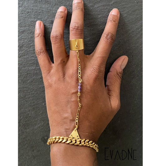 handcrafted amethyst crystal hand jewelry