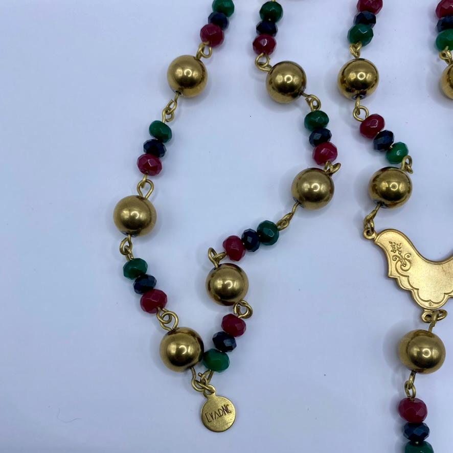 RBG Royale Gold Hematite + jade Rosary