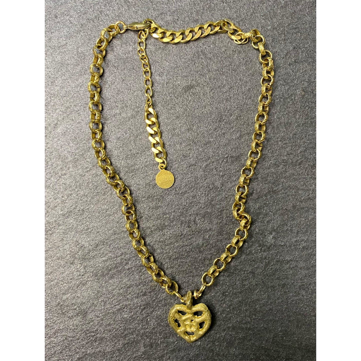 Minimalist Adinkra hope and faith necklace