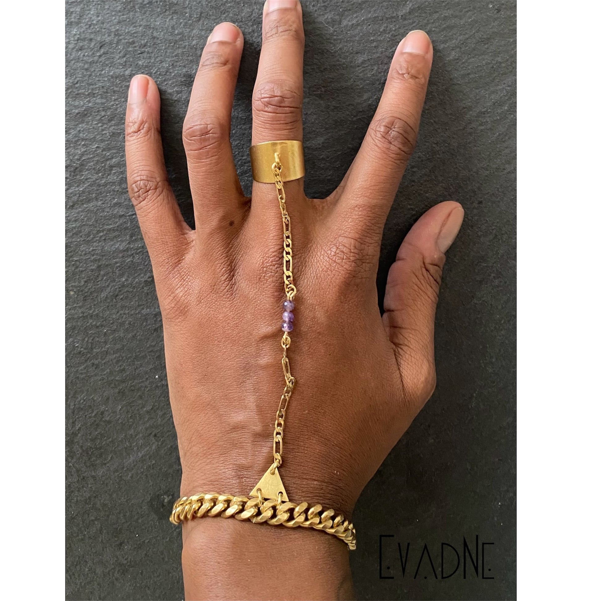 handcrafted amethyst crystal hand jewelry