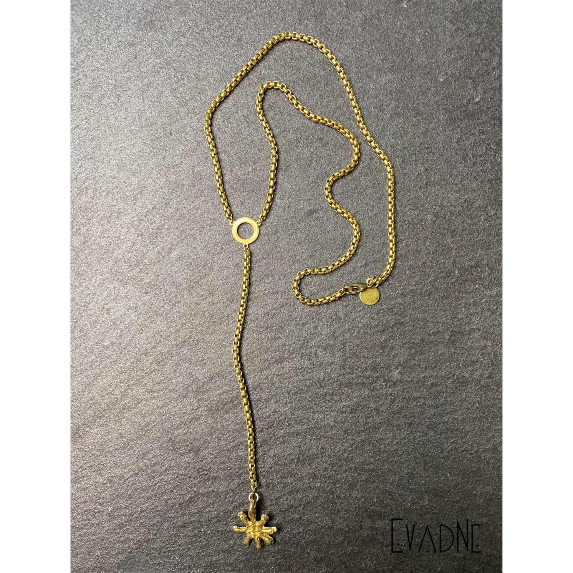 Ananse Ntontan Adinkra Lariat Necklace