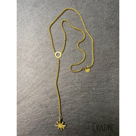 Ananse Ntontan Adinkra Lariat Necklace
