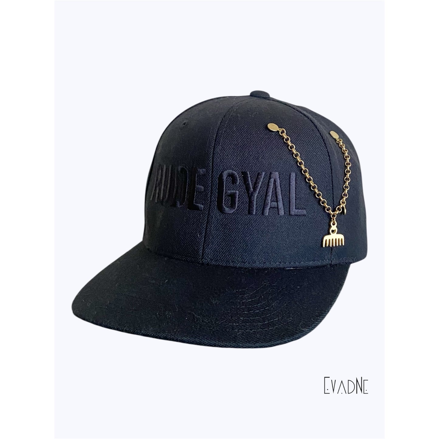 Duafe Adinkra brass hat pin chain