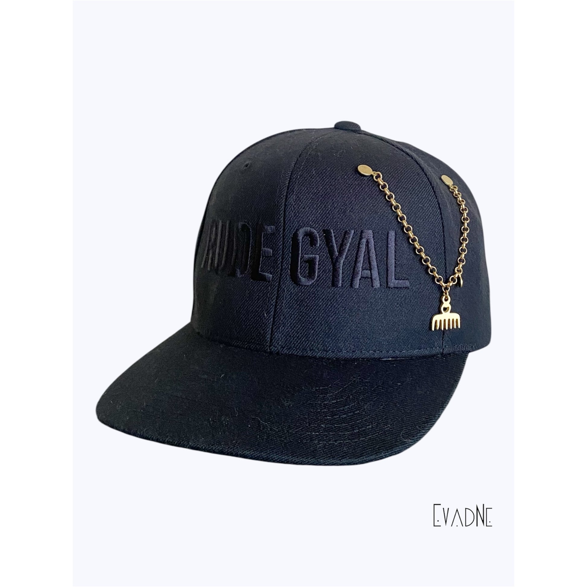 Duafe Adinkra brass hat pin chain