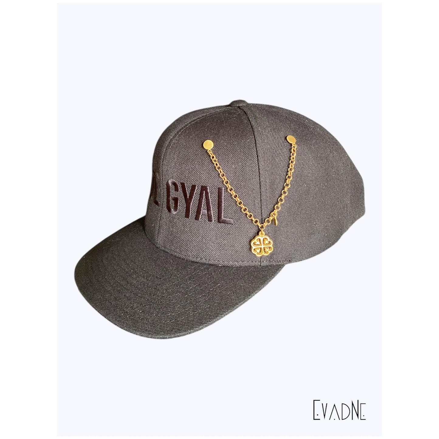 Handcrafted Nyame Dua brass hat pin chain with secure clasps