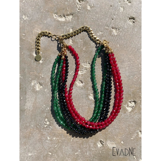 Afrocentric statement necklace