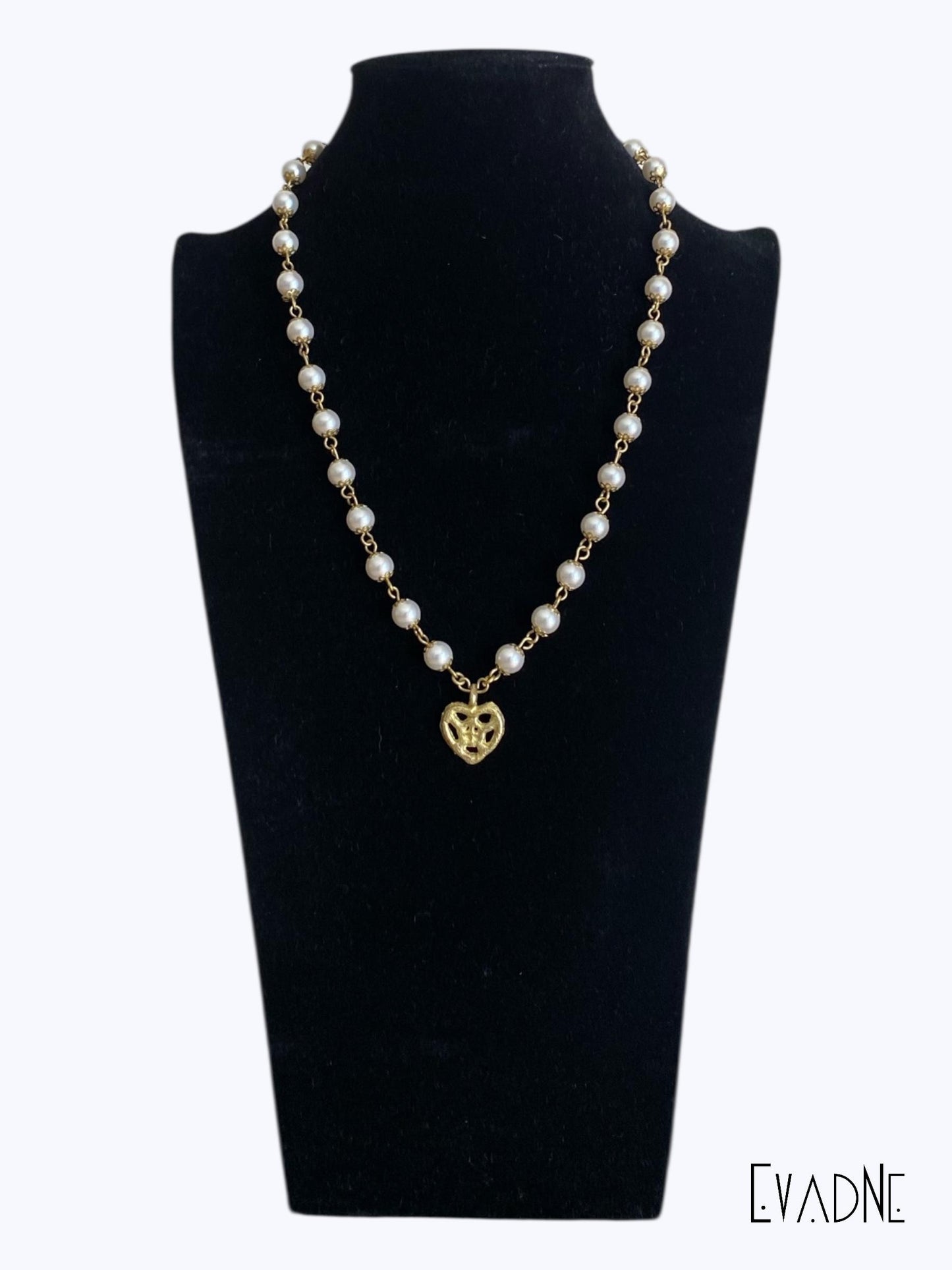 Japanese Pearl necklace with Adinkra Onyankopon charm