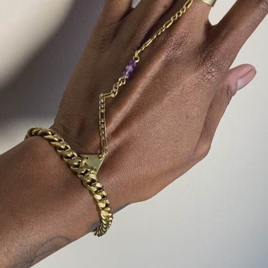handcrafted amethyst crystal hand jewelry