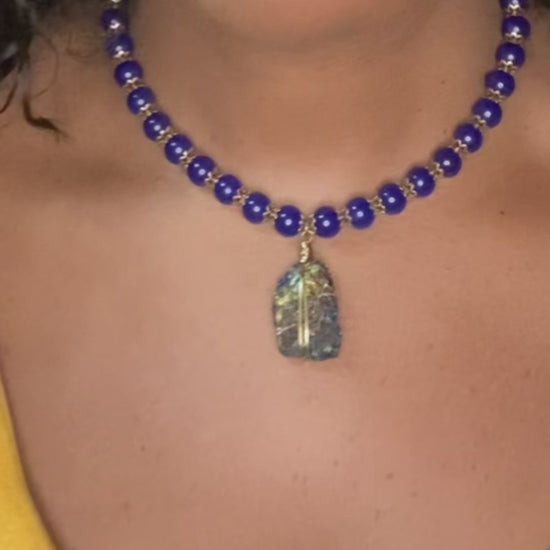 handcrafted crystal choker for self expression