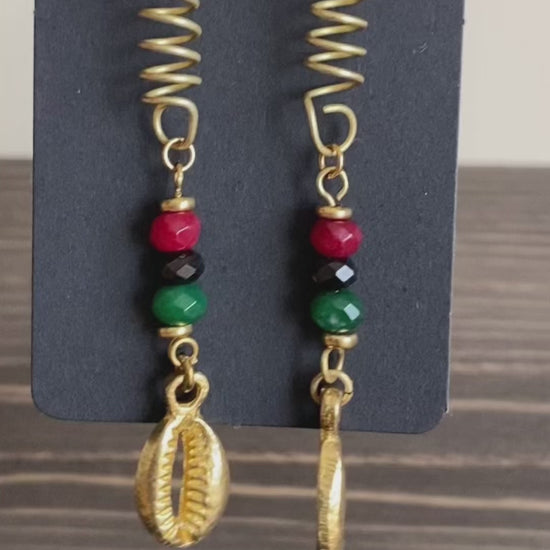 divine feminine prosperity gemstone earrings